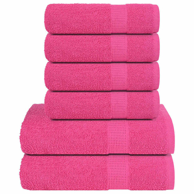 6-delige Handdoekenset FROGN 360 g/m&sup2; roze 1