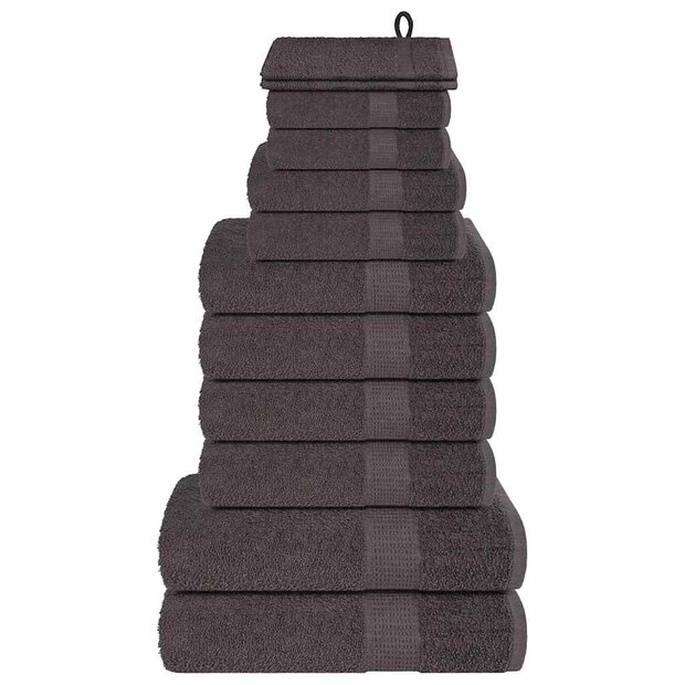 12-delige Handdoekenset FROGN 360 g/m&sup2; antraciet 1