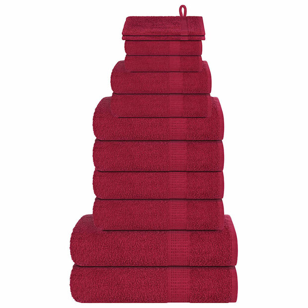 12-delige Handdoekenset FROGN 360 g/m&sup2; bordeaux 1