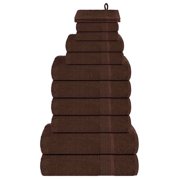 12-delige Handdoekenset FROGN 360 g/m&sup2; bruin 1