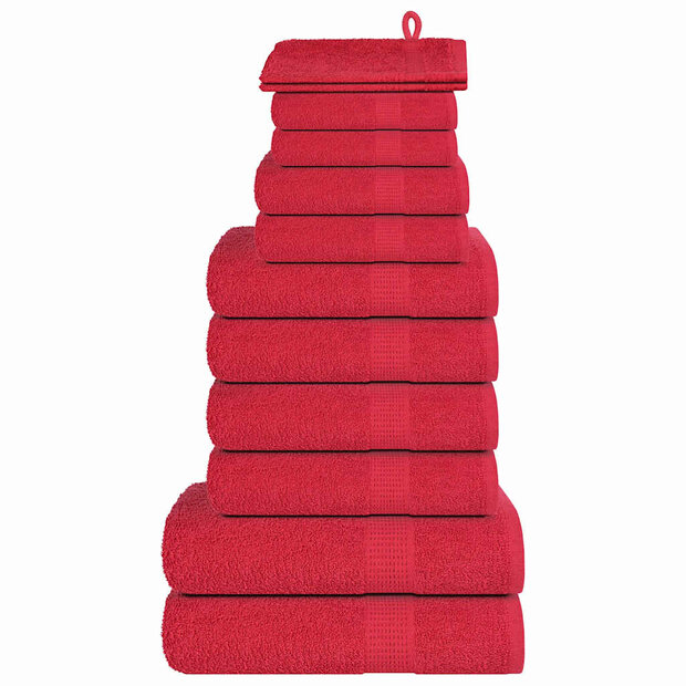 12-delige Handdoekenset FROGN 360 g/m&sup2; rood 1