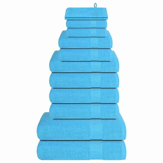 12-delige Handdoekenset FROGN 360 g/m&sup2; turquoise 1