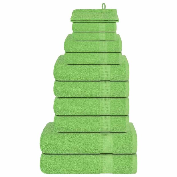 12-delige Handdoekenset FROGN 360 g/m&sup2; appelgroen 1