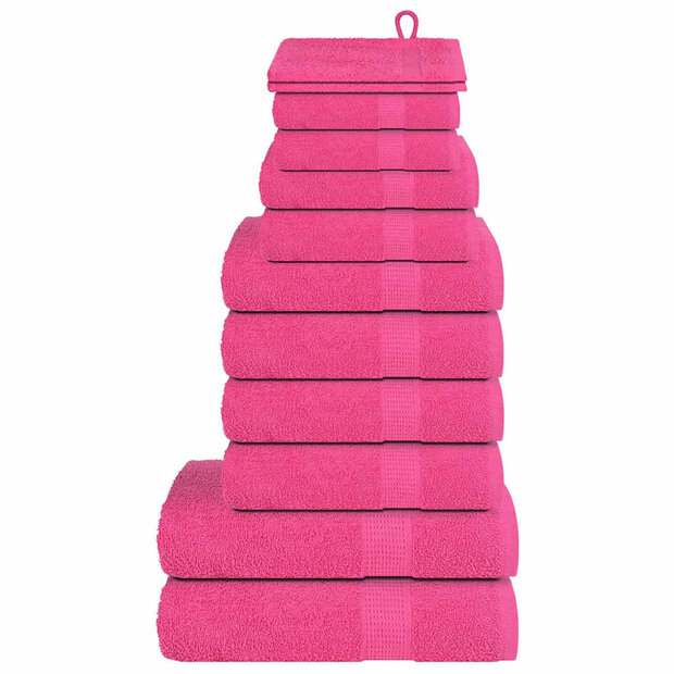 12-delige Handdoekenset FROGN 360 g/m&sup2; roze 1