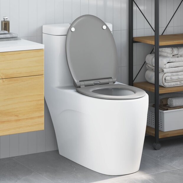 Toiletzitting Grijs 47 x 37,5 x 3,8 cm Duroplast 1
