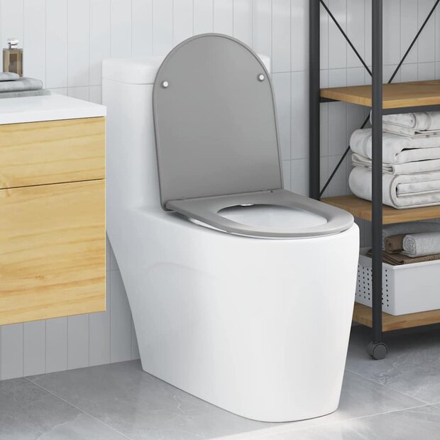 Toiletzitting Grijs 47 x 36 x 3,4 cm Duroplast 1