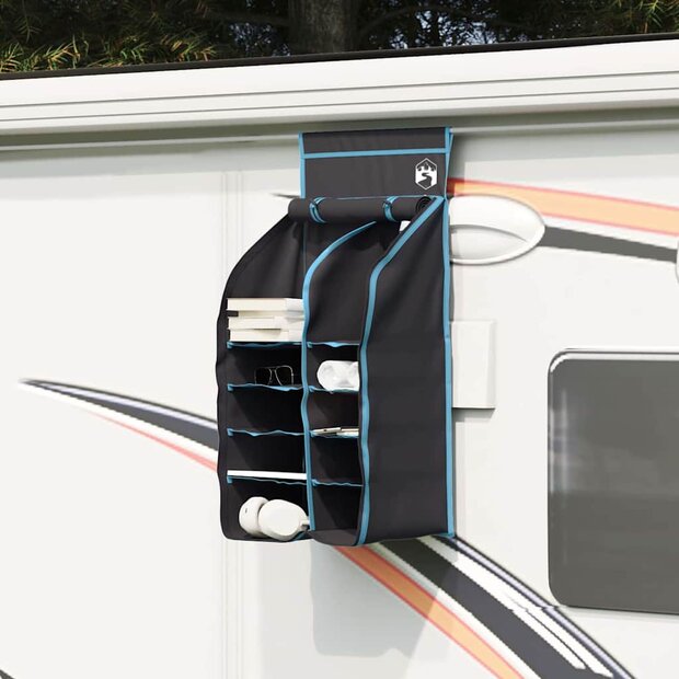 Hangende Tentorganizer 10 Vakken Zwart 40,5 x 25 x 80 cm 1