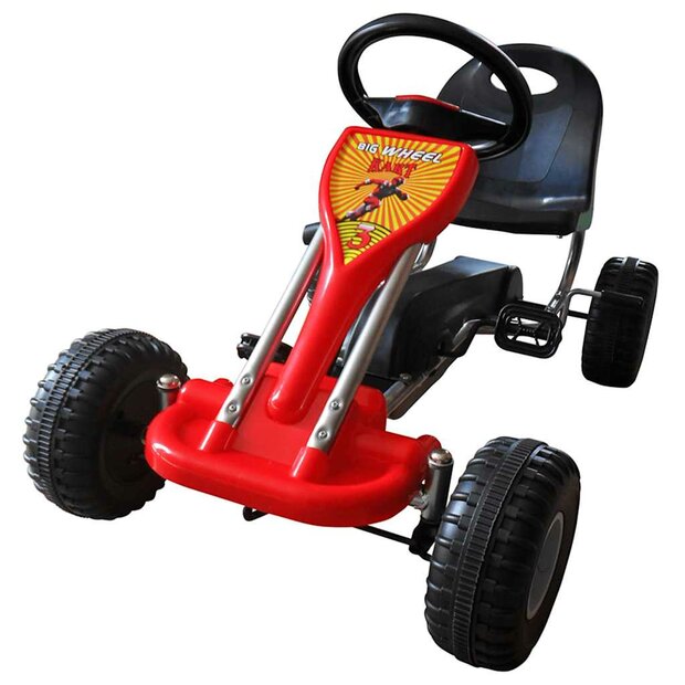 Skelter met pedalen rood 1