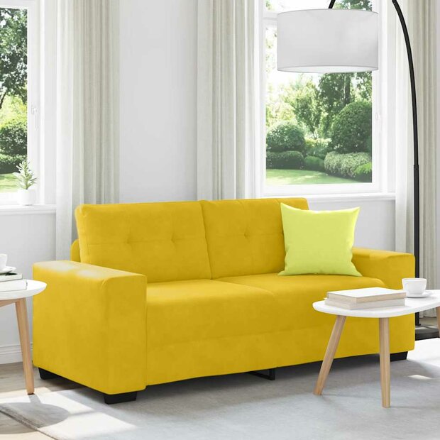 Loveseat Sofa Geel 180x77x82 cm Fluweel 1