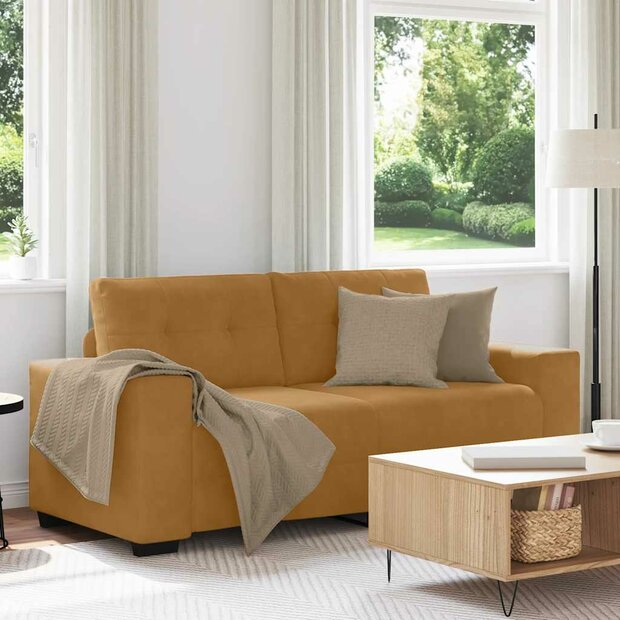 Loveseat Sofa Bruin 180x77x82 cm Fluweel 1