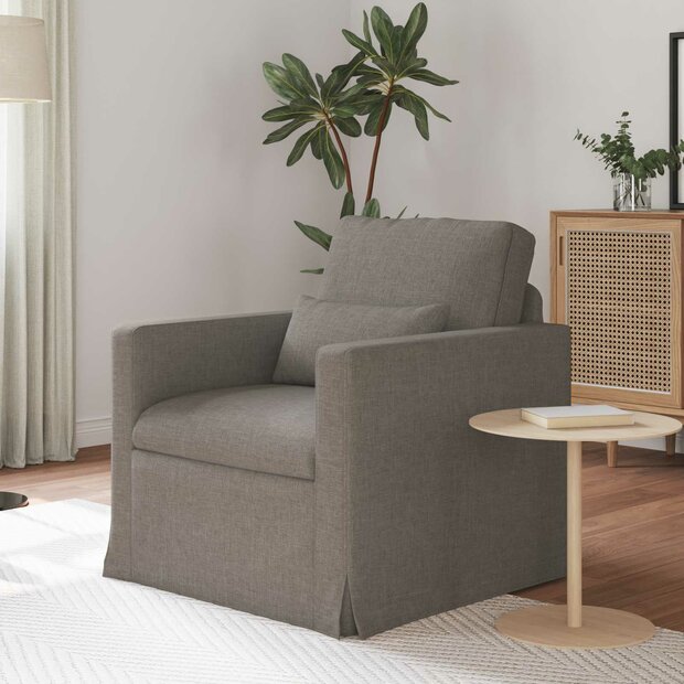 Bank Taupe 78 x 78 x 80 cm Stof 1