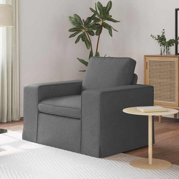 Bank Donkergrijs 103 x 80 x 82 cm Stof 1