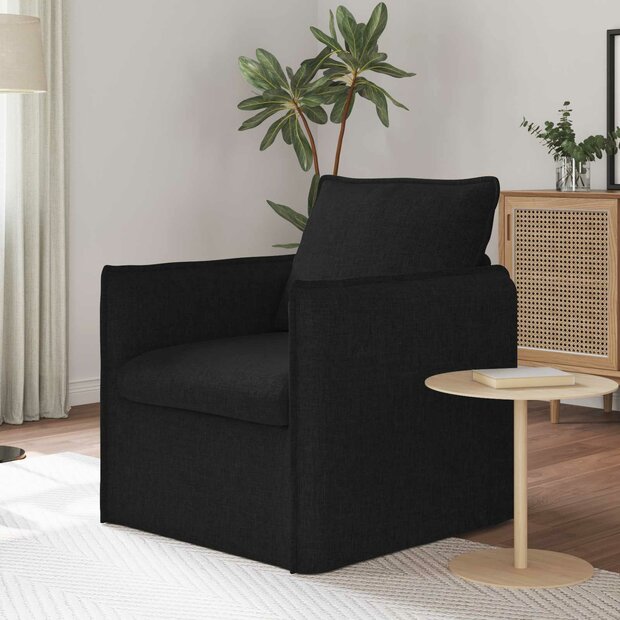 Bank Zwart 195 x 82 x 85 cm Stof 1