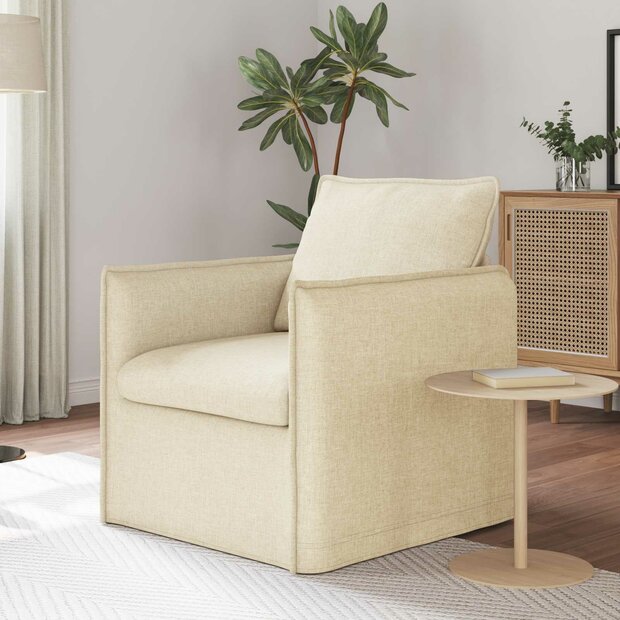 Bank Cr&egrave;me 195 x 82 x 85 cm Stof 1