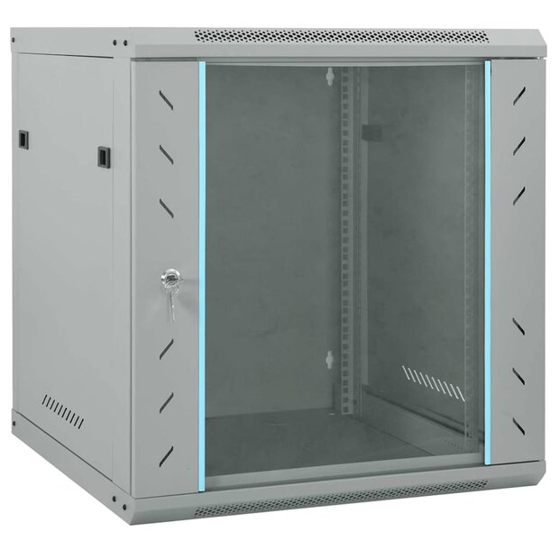 Netwerkkast met opslag Grijs 60 x 60 x 65 cm Staal 1