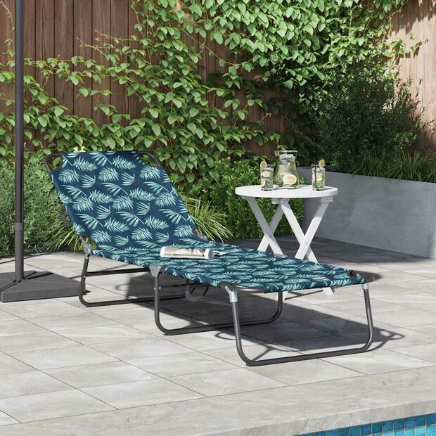 Opvouwbare zonnebed Multikleur 188 x 57 x 86,5 cm Polyester 1