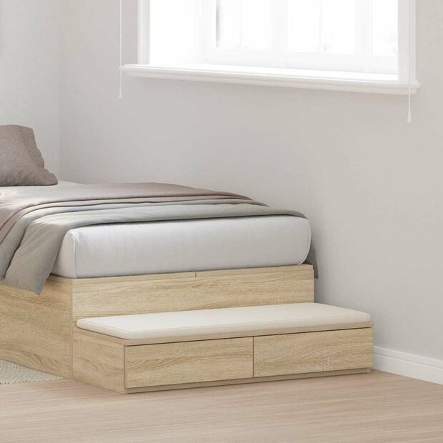 Bedlades Sonoma Eiken 100 x 36,5 x 16,5 cm Bewerkt hout 1