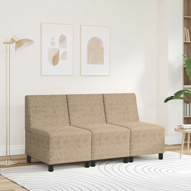 &amp;VerticalLine; Sofa Stoel &amp;VerticalLine; Lichtgrijs 55 x 74 x 82 cm Faux suede leer 1