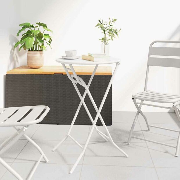 Tuintafel Wit 50 x 50 x 72 cm Metaal 1