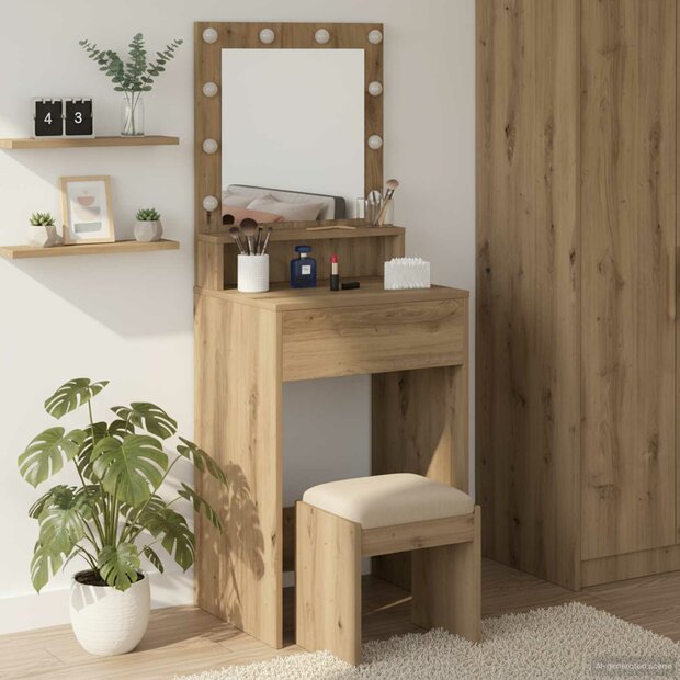 Kaptafel Artisan Eiken 50 x 41 x 135 cm Bewerkt hout 1