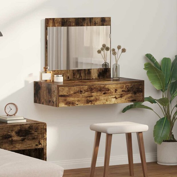Kaptafel met lade Bruin 83 x 40 x 70 cm Bewerkt hout 1