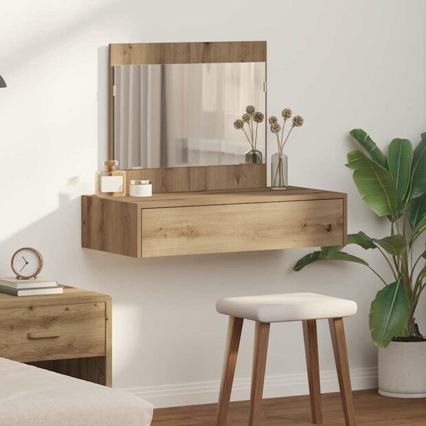 Kaptafel met lade Bruin 83 x 40 x 70 cm Bewerkt hout 1