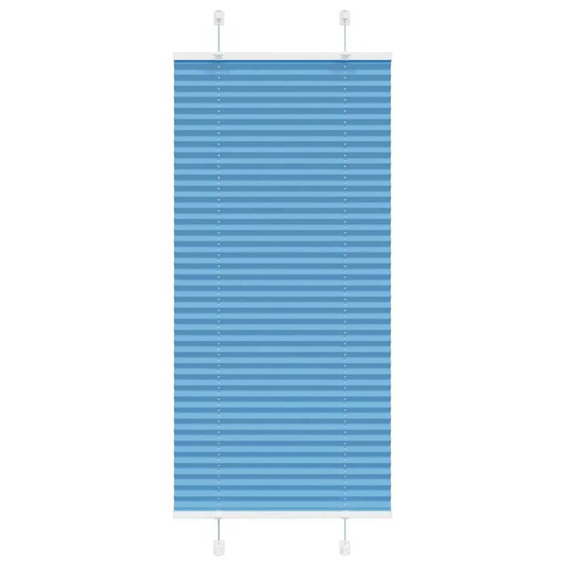 Pliss&eacute; rolgordijn 55x150 cm stofbreedte 55 cm polyester blauw 1