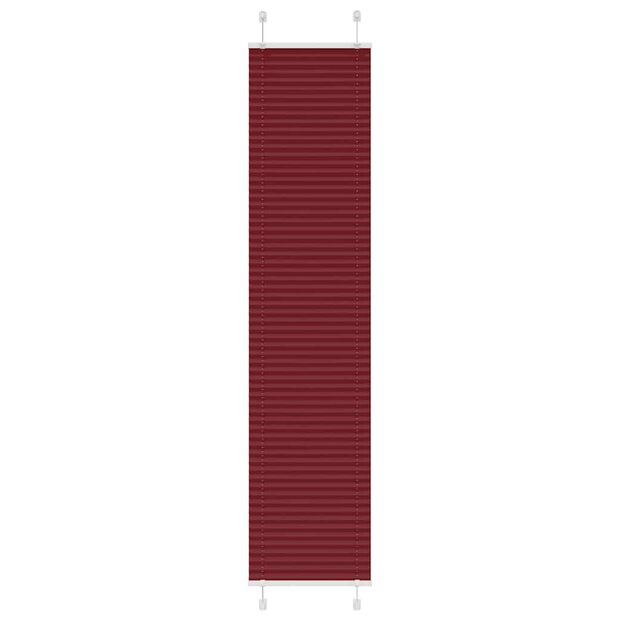 Pliss&eacute; rolgordijn 50x200 cm stofbreedte 49,4 cm bordeauxrood 1
