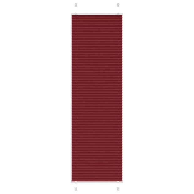 Pliss&eacute; rolgordijn 55x200 cm stofbreedte 55 cm bordeauxrood 1