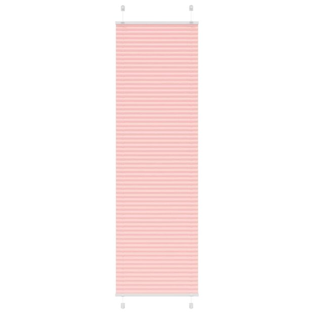 Pliss&eacute; rolgordijn 60x200 cm stofbreedte 59,4 cm polyester roze 1