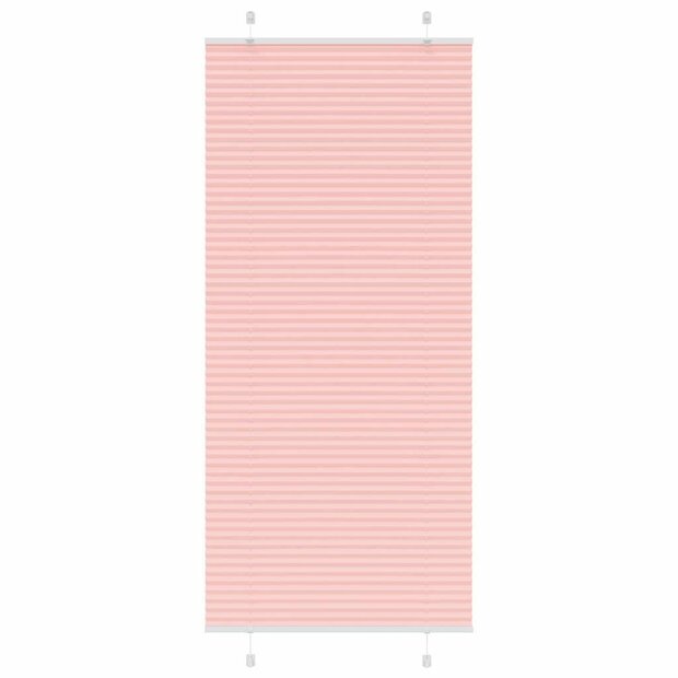 Pliss&eacute; rolgordijn 95x200 cm stofbreedte 95 cm polyester roze 1
