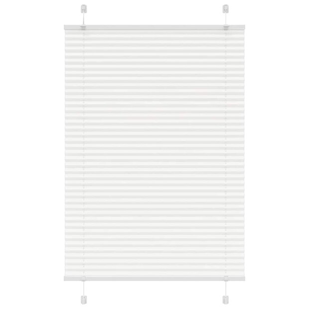 Pliss&eacute; rolgordijn 85x100 cm stofbreedte 85 cm polyester wit 1