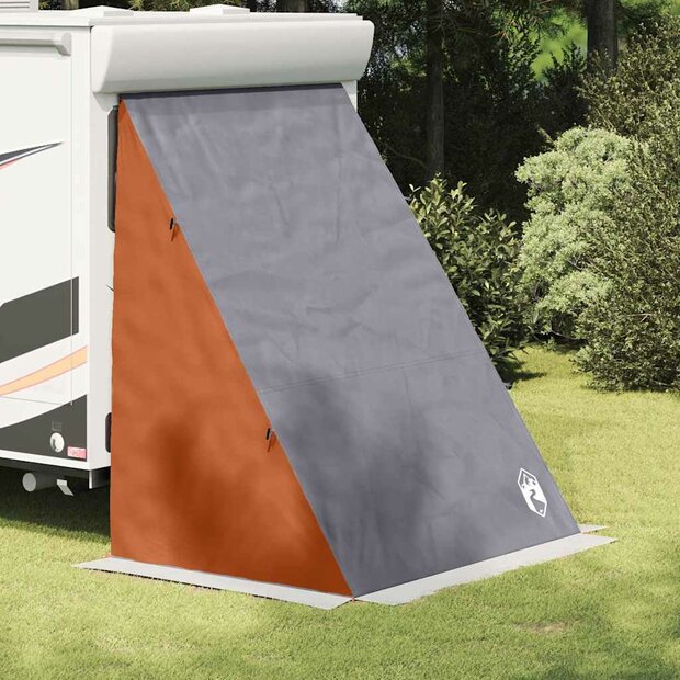 Achterkleptent met dak Grijs en Oranje 190 x 150 x 185 cm taft 1