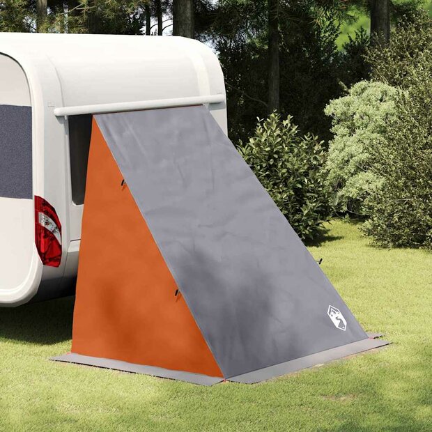 Achterkleptent met dak Grijs en Oranje 190 x 150 x 185 cm taft 1