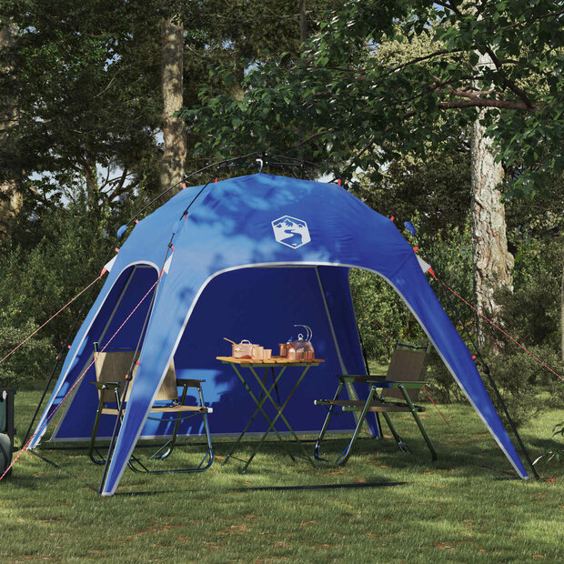 Instant Tent 4-Person Quick-Release Azure Blauw 185T Polyester 1