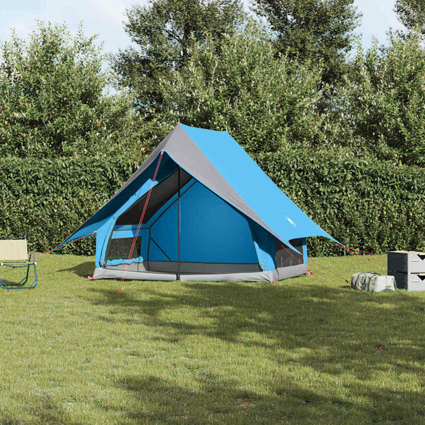 Gezinstent met dak Blauw en Grijs 315 x 286 x 200 cm 1