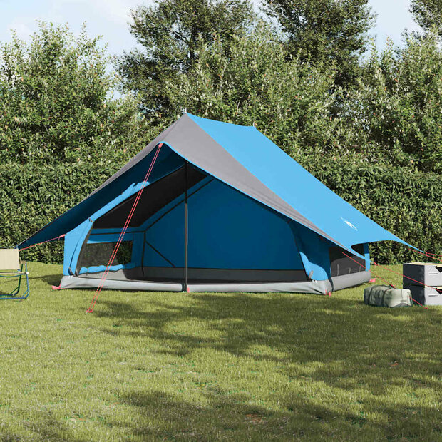 Gezinstent met dak Blauw en Grijs 315 x 286 x 200 cm 1