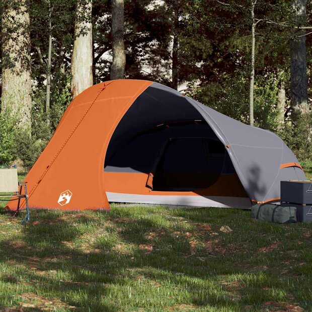 Koepeltent 4-persoons waterdicht oranje 1