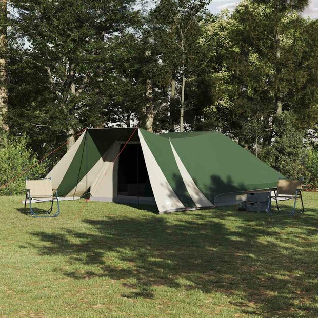 Tipi Tent met dak met opslag Groen 660 x 456 x 200 cm taft 1