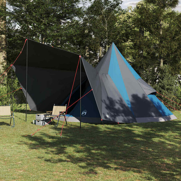 Tipi Tent met dak met opslag Blauw 510 x 690 x 330 cm taft 1