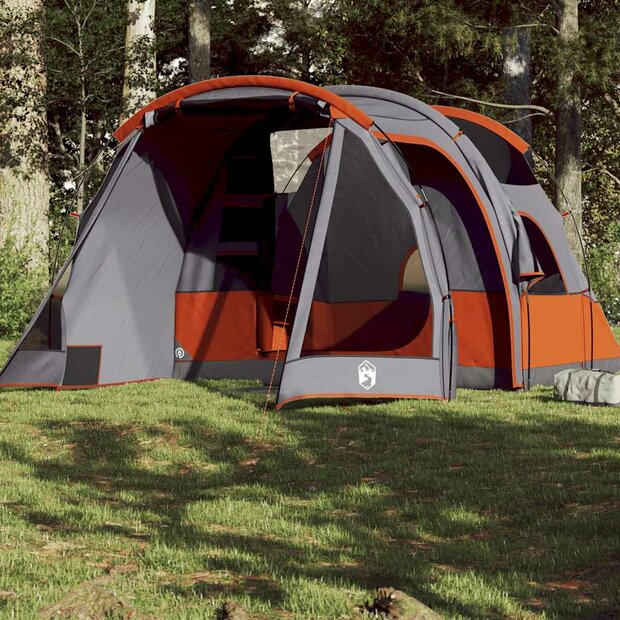 Tunneltent 4-persoons waterdicht grijs 1