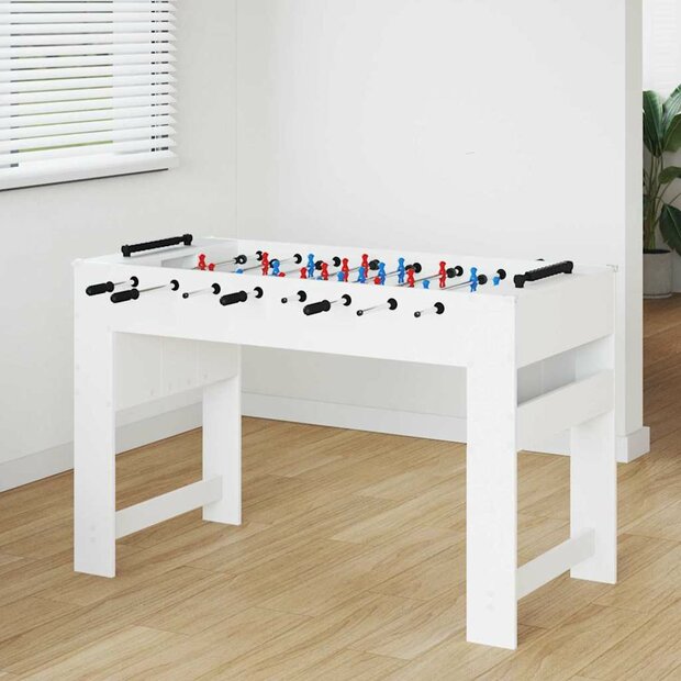 Voetbaltafel Wit 125 x 60,5 x 80 cm Bewerkt hout 1