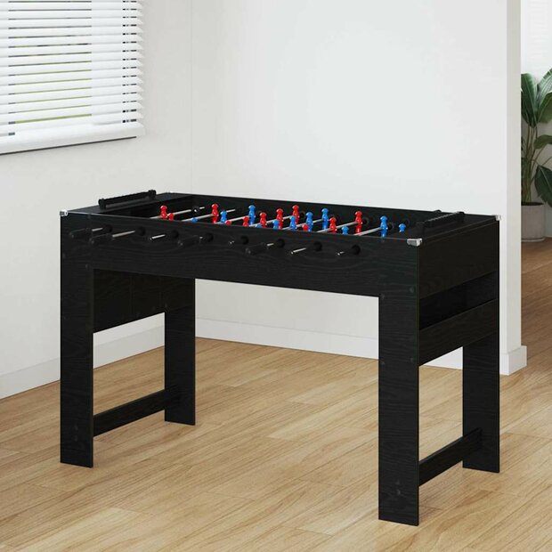 Voetbaltafel Zwarte Eik 125 x 60,5 x 80 cm Bewerkt hout 1