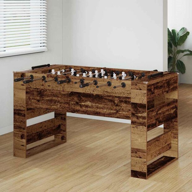 Voetbaltafel Oudhout 146,5 x 74 x 85 cm Bewerkt hout 1