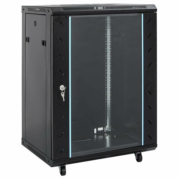 Netwerkkast 15U 19" IP20 60x45x86 cm zwart 1