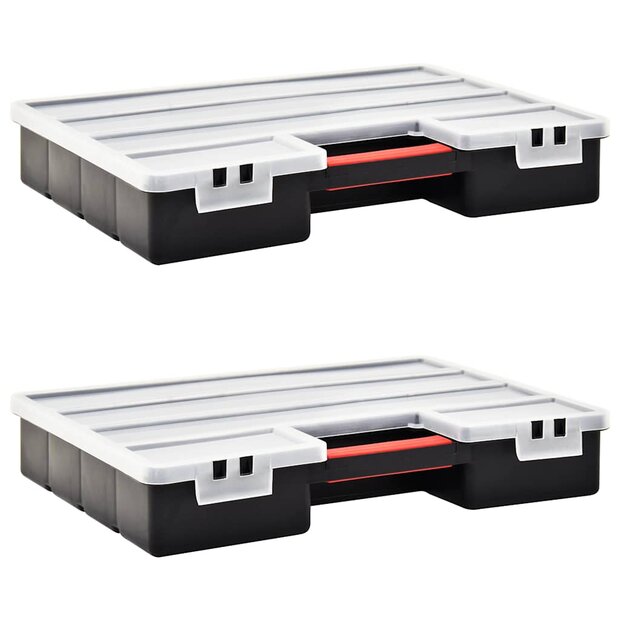 Assortimentsdozen 2 st met verdelers 460x325x80 mm kunststof 1