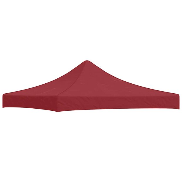 Partytentdak 270 g/m&sup2; 3x3 m bordeauxrood 1