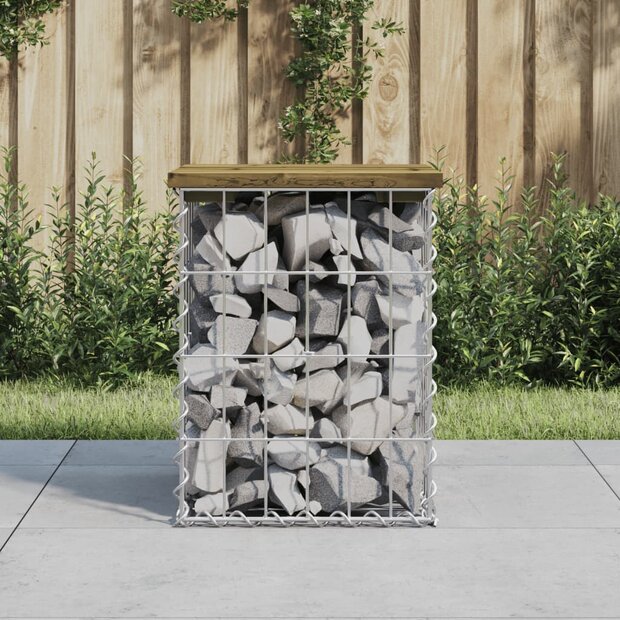 Tuinbank schanskorfontwerp 33x31x42 cm ge&iuml;mpregneerd grenenhout 1
