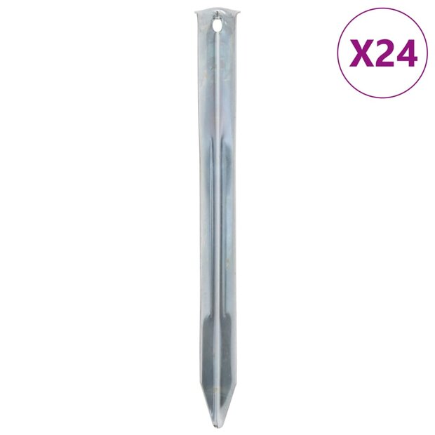 Tentharingen 24 st &Oslash;20 mm 22 cm gegalvaniseerd staal 1