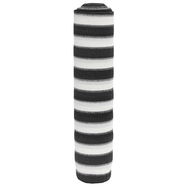 Privacynet 195 g/m&sup2; 1,8x25 m HDPE antracietkleurig en wit 1